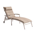 Ligstoel van aluminium met verstelbare rugleuning en kussen - Luxe comfortabel loungen.